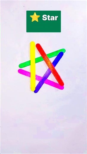 Making Geometry Shapes| Square | Tri angles | Star #geometry #shorts