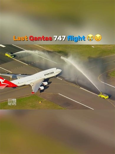 Last Qantas 747 flight 😭 #emotional #sad #lastflight #747 #goodbye