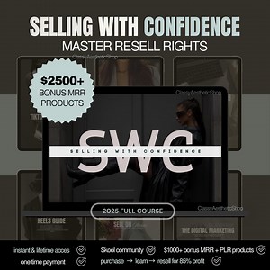 SWC Selling With Confidence | Digital Marketing Course With MRR Resell Rights | Passive Income & Multiple Income Streams Bundle - Etsy