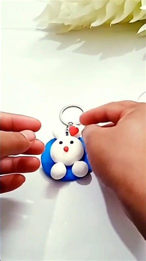 diyclay keychain 🐰#1million #1000subscriber #diy #funny #comedy #shortvideo