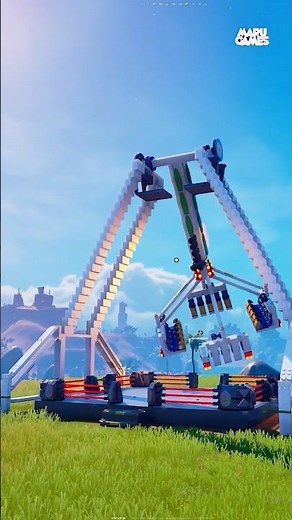 LEGO Fortnite Tutorial | Amusement Park | KMG Freak Out Pendulum Ride #lego #fortnite #legofortnite