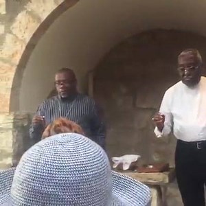 Bishop J. Delano Ellis, along with our Presiding Prelate, Bishop Neil C. Ellis and other global leaders partaking of the Holy Sacrament in Israel. #GUFinIsrael #GUFMissions | The Official Global United Fellowship