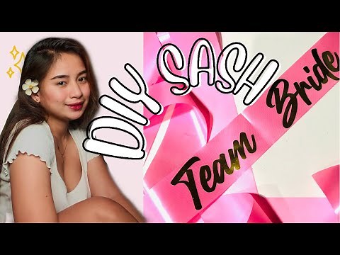 HOW TO MAKE SASH? ||DIY EASY TUTORIAL🌤