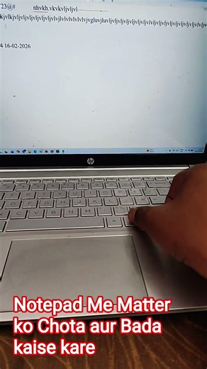 Laptop ke Notepad ko matter ko Small aur Big Kaise kare || ‪@JogendraGyan‬