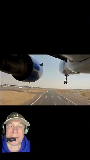 A320 Takeoff from the Left Wheel Strut
