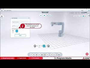How to program MELFA ASSISTA in RT VisualBox software - Program blocks