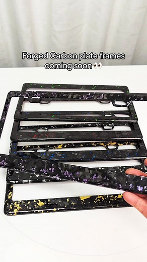Innovative Forged Carbon License Plate Frames