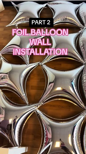 DIY Balloon Foil Wall Tutorial