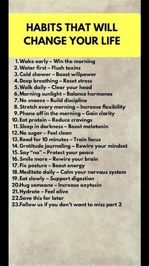 23 Daily Habits That Will Change Your Life (Simple Routine for Success & Mental Clarity)