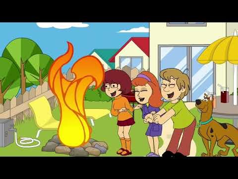 The Scooby Gang Burn Fred's Beer/Ultimate Concussion Time