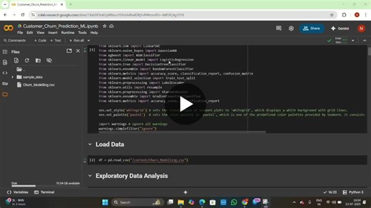 #customerchurnprediction #machinelearning #codesoftinternship | Naveen B