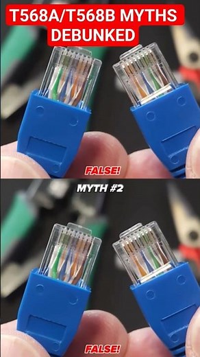 STOP Wiring RJ45s WRONG! T568A vs T568B #ethernetconnection #rj45connectors #diy