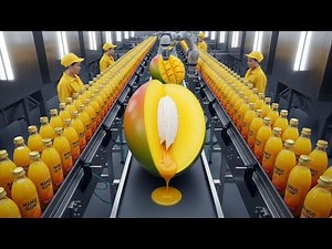 Inside a Modern Mango Juice Factory – Full Process From Mango to Bottle