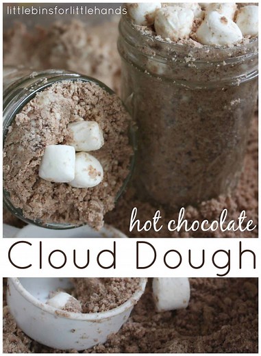 Chocolate Cloud Dough Recipe - Little Bins for Little Hands