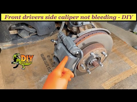 Front drivers side brake caliper not bleeding - DIY
