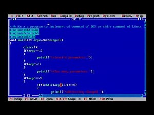C program to implement CD command of DOS operating system or CHDIR command of Linux O.S.