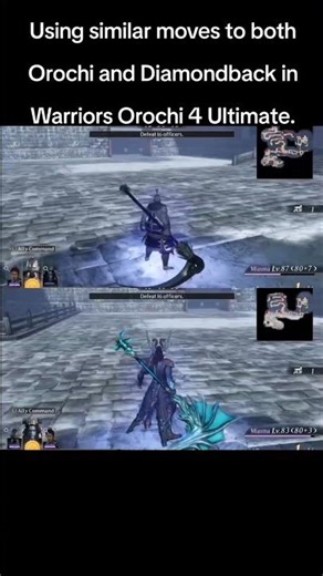 Using similar moves to both Orochi and Diamondback in Warriors Orochi 4 Ultimate.