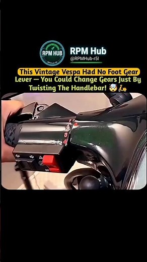 🤯 The Genius Vespa Handlebar Gear Shifter That Replaced Foot Gears! 🛵⚙️