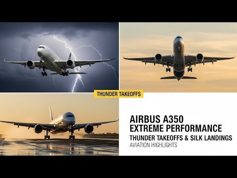 Airbus A350 Extreme Performance | Thunder Takeoffs & Silk Landings – Aviation Highlights