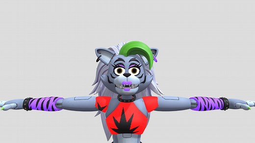 Roxanne Wolf - Download Free 3D model by pokkenjake2021