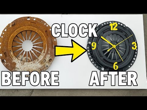 From Scrap to $100 Wall Art Car Clutch to Clock Build
