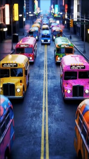 Wheels on the Bus 🚍 | Fun Animated Buses for Kids! #kids #kidsvideo #kidssongs #wheelsonthebus