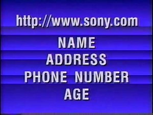 Jeopardy! Teen Tournament contestant plug, 1996