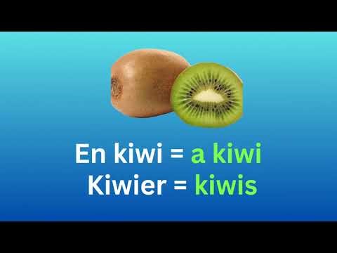 Danish vocabulary fruit