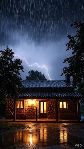 Relaxing ASMR Rainstorm & Lightning Sounds