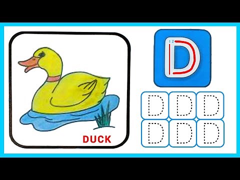Tracing | Tracing Letter D | Tracing Letters For Kids | Practice Writing Letter D