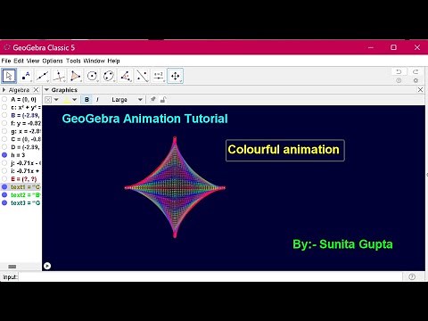 Colourful animation ll GeoGebra Tutorial