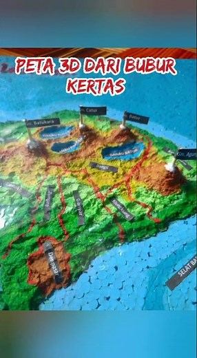 Membuat Peta dari Bubur Kertas