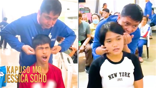 1.4M views · 24K reactions | MGA BINGI, KAYA RAW MULING MAKARINIG DAHIL LANG SA...HILOT?! 15-anyos na lalaki na hindi makarinig simula pagkabata, bigla raw nakarinig sa pamamagitan lang ng panghihilot sa kanya? Sa pamamagitan lang ng hilot, posible nga bang makarinig muli ang mga bingi?! Panoorin ang video. #KMJS | Kapuso Mo, Jessica Soho (One at Heart, Jessica Soho) | Facebook
