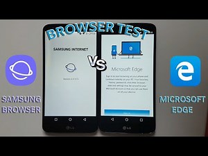 Samsung VS Microsoft Edge - Browser Speed Test 2018!
