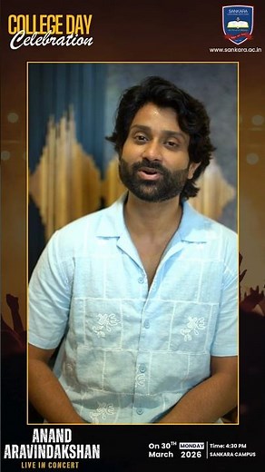 Anand Aravindakshan – Live in Concert 🎤✨ Sankara Polytechnic college