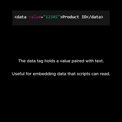 HTML Lesson epsiode 37: The data Tag Explained