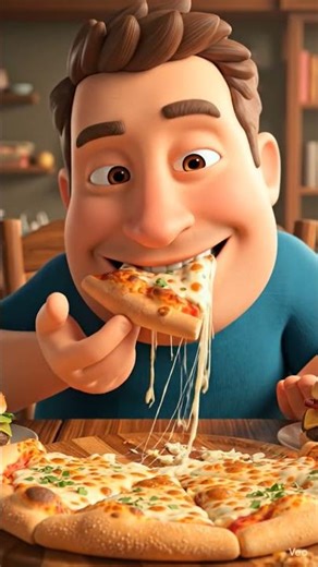 The Tastiest Pizza Animation Ever! 🍕😋 4K Cartoon Food Video | #cartoon #pizza #viral #shorts