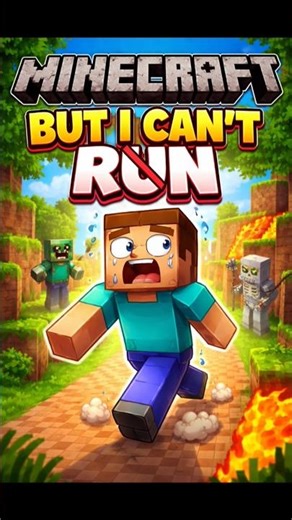 🔥Minecraft But I Can't Run… 😱