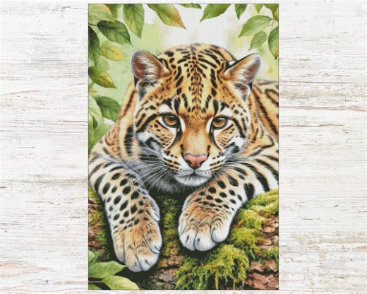 Leopard Cross Stitch Pattern: Instant Download (PDF, XSD File) Pattern Keeper - Etsy