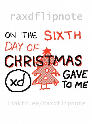 6th Day of Christmas Flipnote Animation