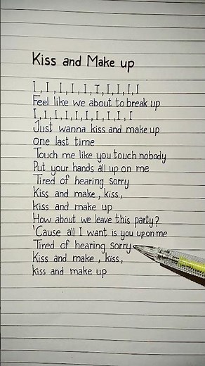 kiss and makeup blackpink lyrics