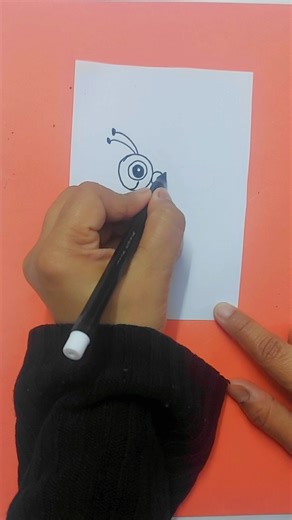 Kawaii Ant Drawing | Cute Art Tutorial For Beginners | #shorts