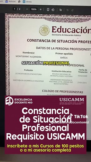 Cómo obtener la Constancia de Situación Profesional