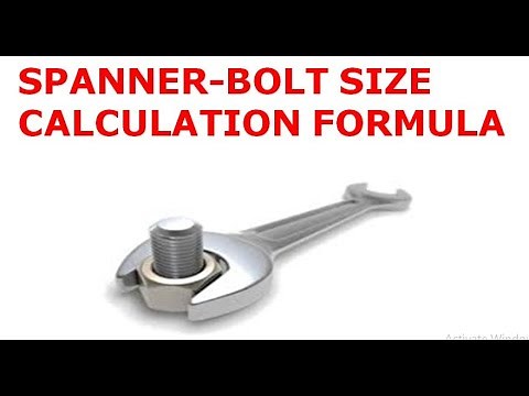 Spanner Size calculation formula for bolts