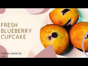 Blueberry cupcake/ easy blueberry cupcake recipe.
