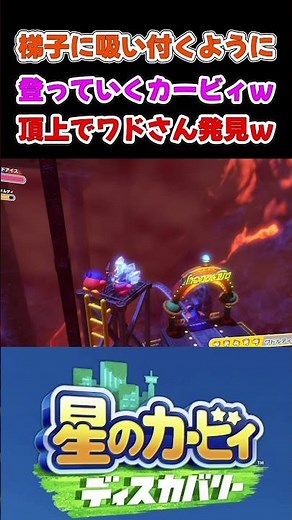 忙しい人のための姉妹の【星のカービィ ディスカバリー】取り逃しワドルディははしごの上から戦いを観戦していた模様 #カービィ #ワドルディ #リゾート #games #gameplay #shorts