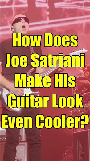 How Joe Satriani Makes His Guitar Look Even Cooler! #guitar #shorts