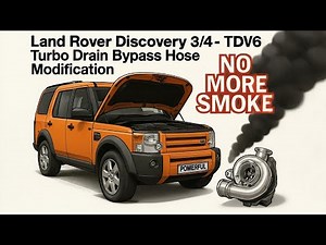Fitting improved turbo bypass pipe on Land Rover Discovery 4 3.0 TDV6 engine