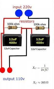Capacitor voltage divider