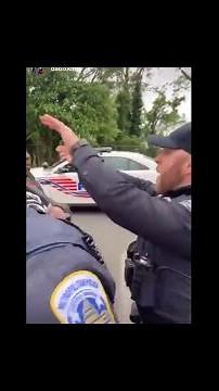 RAW footage of police confrontation in DC, man shoved to ground